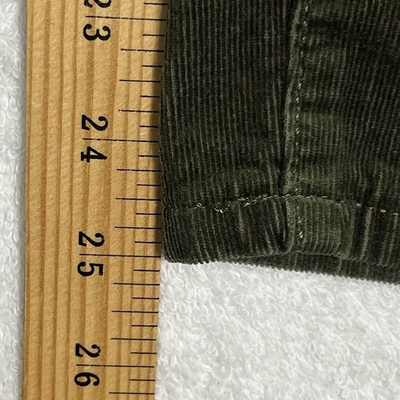 LOFT High Waist Skinny Corduroy Pants Women's 10 Green Stretch Cotton - Picture 7 of 15